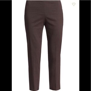 Theory tailored textured trousers in brown Size 6
